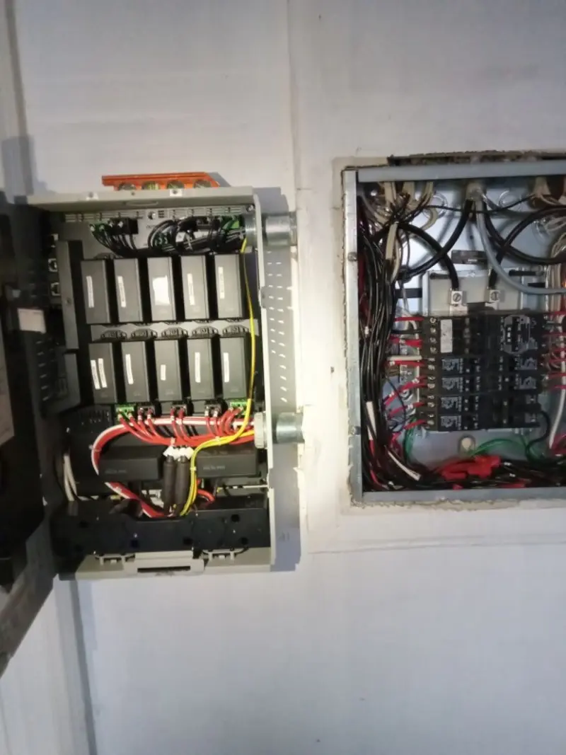 Electrical panel upgrade completed for Security Camera Wiring in Sunnyside
